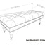 Henley - Tufted Ottoman Bench - Distressed Brown