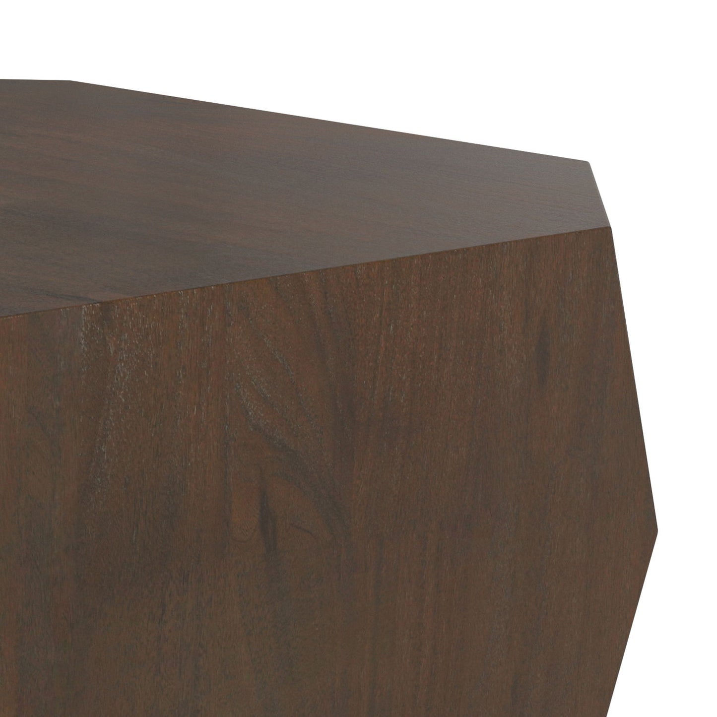 Eisley - Coffee Table With Geometric Design, - Walnut