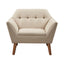 Modern Lounge Chair With Button Tufting