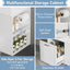 Modern Wall Mounted Bathroom Vanity With Sink, Soft Close Drawer, Adjustable Shelf, Toilet Paper Holder