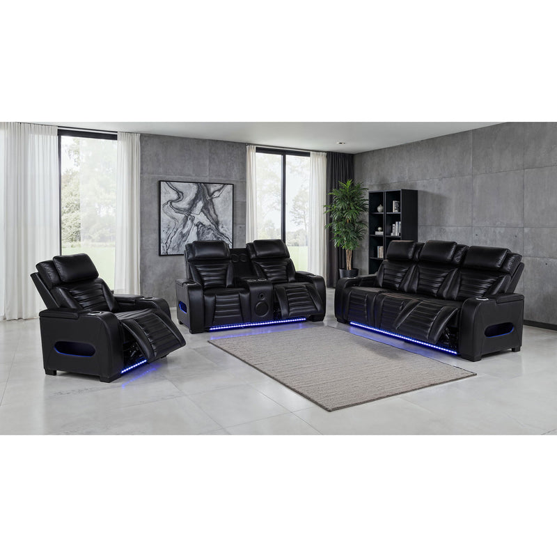 Isadora - Power Reclining Sofa With Dual Independent Recline - Black