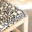 Sled - Leg Accent Bench With Abstract Upholstery - White