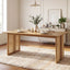 Dining Table With Rattan Accents