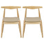 Dining Chairs With Ergonomic Backrest (Set of 2)