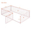 Metal Floor Bed Frame With Fence And Door