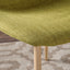 Modern Minimalist Fabric Dining Chair With Iron Legs