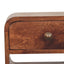 Mini California Curved Nightstand Wth Lower Slot
