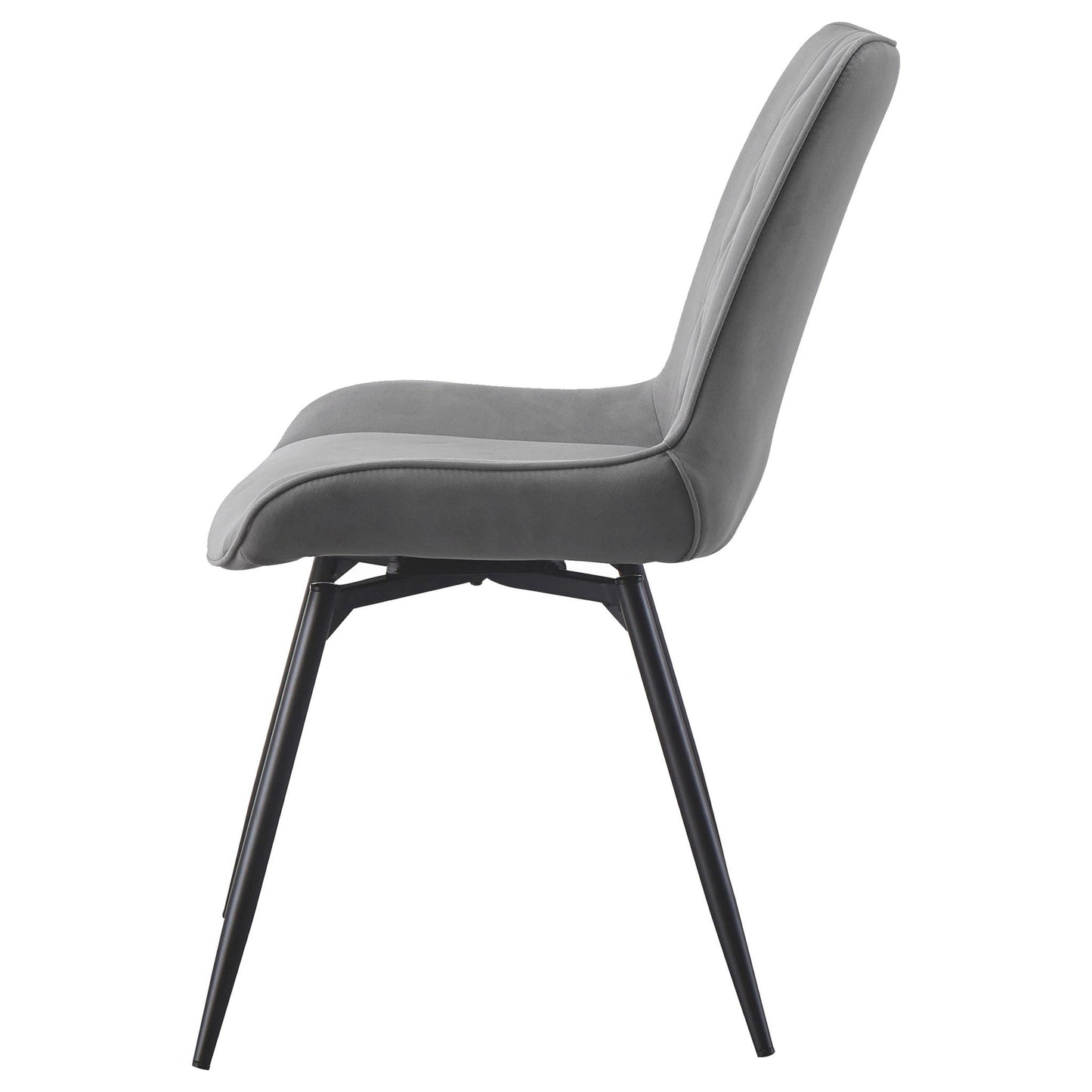 Tufted Swivel Dining Chairs (Set of 2) - Gray