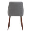 Modern Dining Chair With Iron Legs And Wood Finish