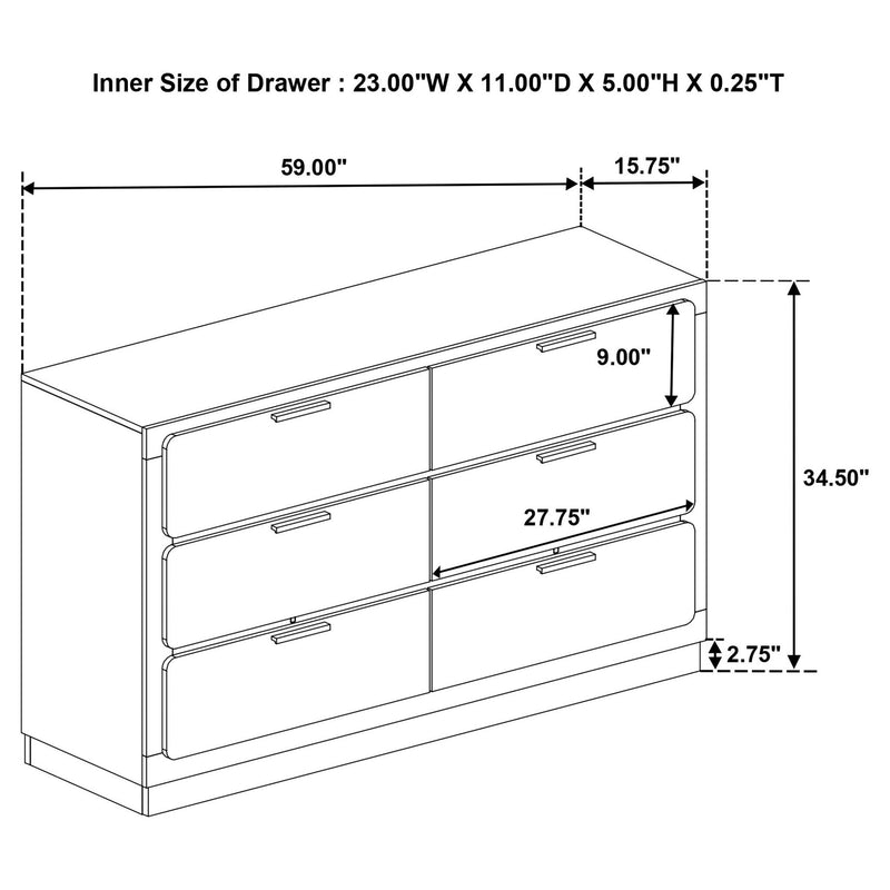 Sophia - 4 Piece Bedroom Set
