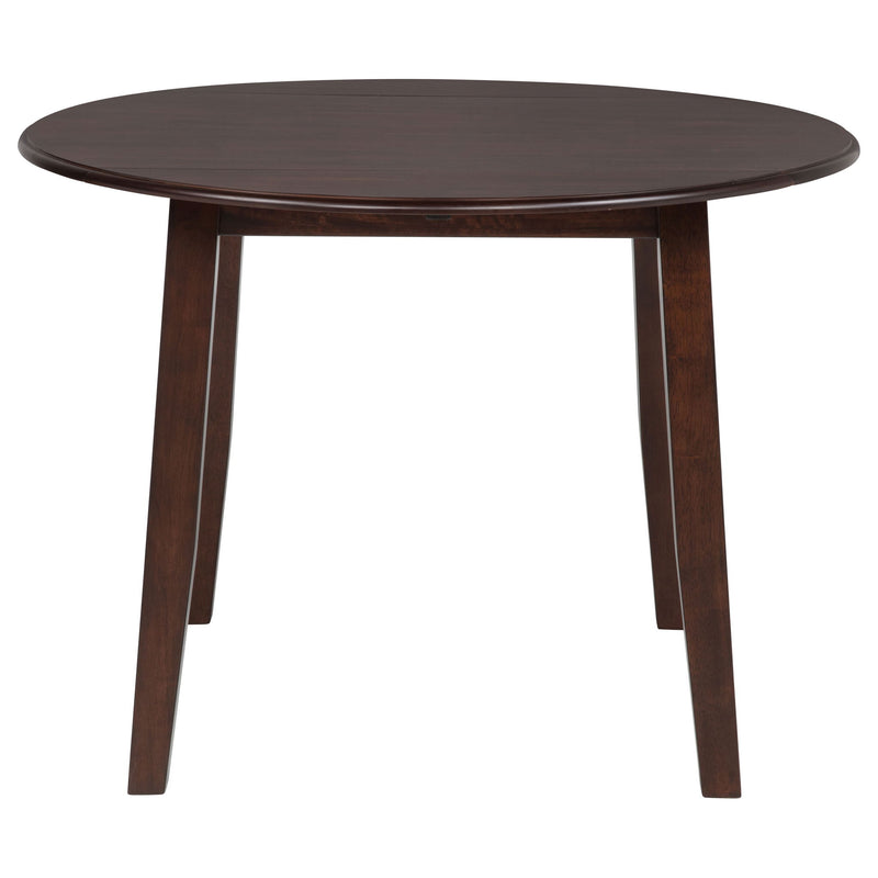 Verety - 5 Piece Round Dining Set With Chairs - Dark Brown
