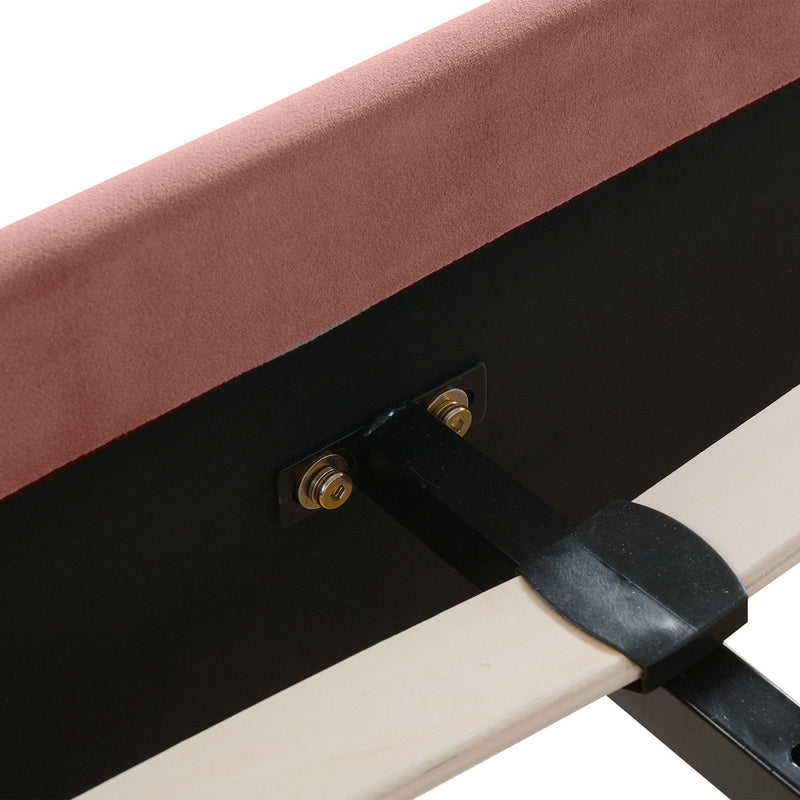 Aspen - Juego de cama de plataforma moderno con cabecero capitoné vertical