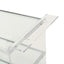 Elegant Acrylic Bar Cart With Tempered Glass Shelves And Rattan Metal Frame - Clear