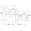 Sebring - Upholstered Glider Recliner Chair With Manual Recline And Smooth Gliding Motion - Gray