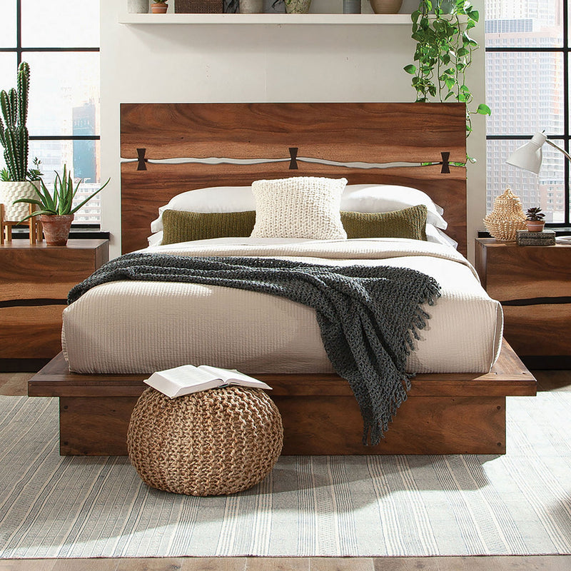 Mallory - Platform Bed With Exposed Joinery