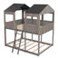 Bunk Bed With Roof, Window, Guardrail, Ladder