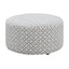 Round Ottoman - Gray