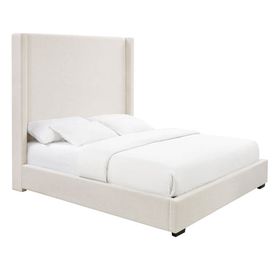 Hampton - Upholstered Platform Bed With Tall Headboard
