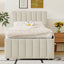 Upholstered Design Platform Bed With Trundle
