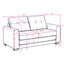 Pull Out Sleeper Loveseat - Light Brown