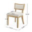 Farmhouse Style Fabric Upholstered Side Dining Chair Set
