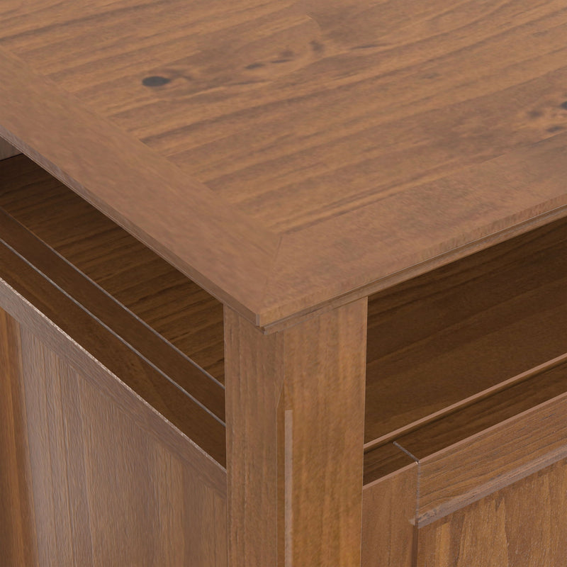 Amherst - TV Media Stand - Medium Saddle Brown