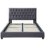 Donald - Mid-Century Modern Upholstered Platform Bed