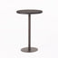Outdoor Round Rattan Bar Table With Iron Frame - Multi Brown