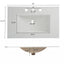 Bathroom Vanity With Ceramic Sink, Freestanding Cabinet - Antique Natural / Brown
