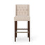 Solstara - Upholstered Dining Barstool With Button Tufted And Wing Back