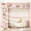 Loft Bed With 4 Tier Shelves And Storage