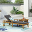Jason - Chaise Lounge Adjustable Acacia Wood Outdoor Furniture