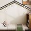Bed House Frame With Shelves And Lights