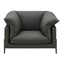 Tadi - Top Grain Leather Chair - Black