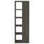 5 Shelf Bookcase - Gray