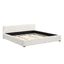 Elegant Wide Edge Bed With Soft Upholstered