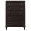 Niguel - 5 Drawer Chest Storage Furniture - Brown