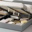 Upholstered Platform Bed With Hydraulic Storage System