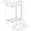 Accent Table, C - Shaped Contemporary Elegant Desig