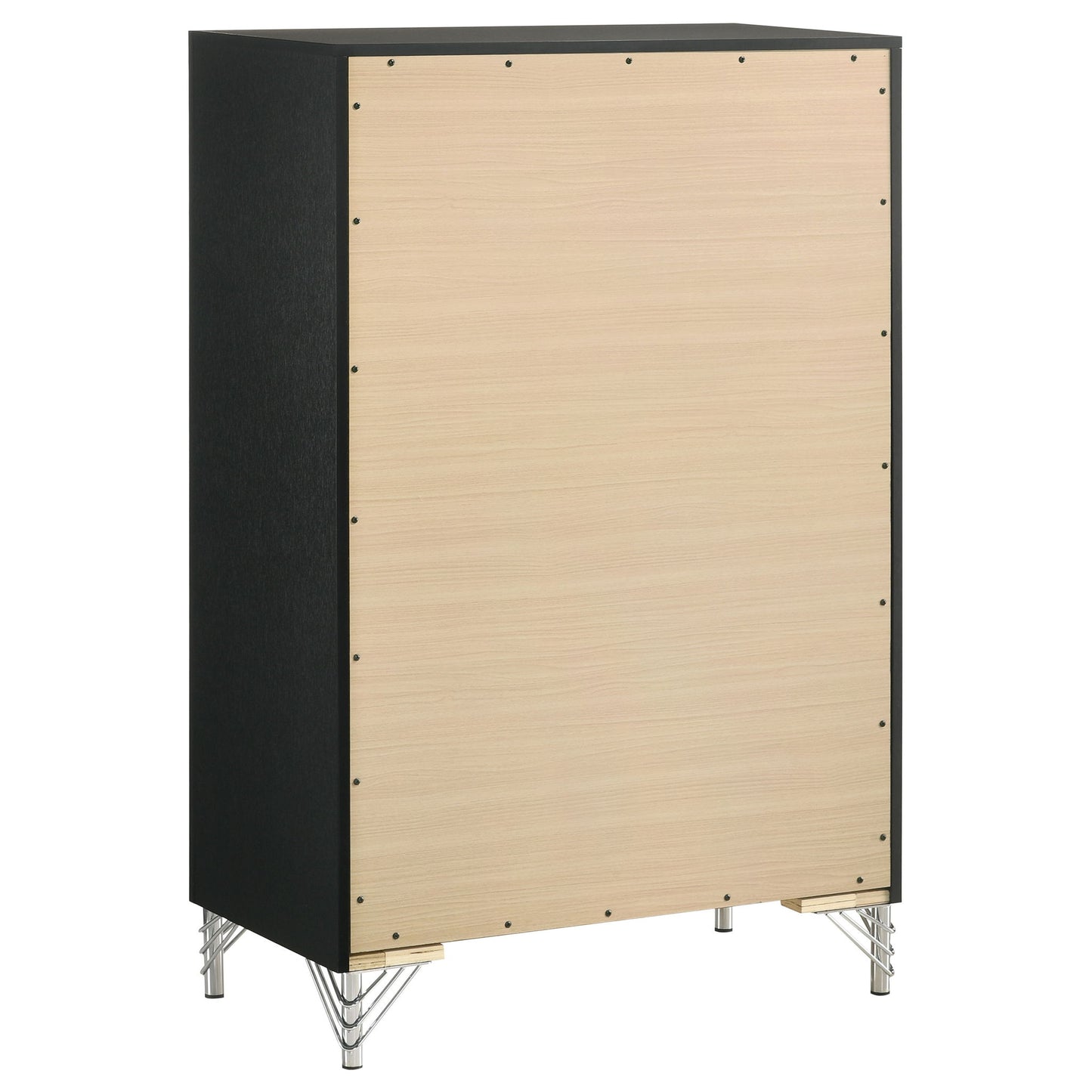 Malcolm - 5 Drawer Bedroom Chest - Black