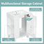 Classic Retro Bathroom Vanity With Sink, Door Shelf, Side Open Storage Frame