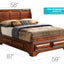 Dovetailed Drawers Storage Bed
