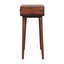 Mini Dressing Table With Foldable Mirror - Caramel