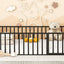 Metal Floor Bed Frame With Fence And Door