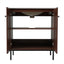 30" Vintage Bathroom Vanity With Ceramic Sink, Modern Bathroom Vanity Cabinet With 2 Soft Close Doors, Equpiied With 4 Sturdy Iron Legs - Antique Dark Brown