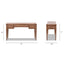 Dauphin - 3 Drawer Executive Desk - Brown