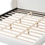 Modern Upholstered Bed Frame With Wingback Headboard