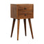 Mini 2 Drawer Nightstand