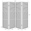 Kenabi - 4 Panel Room Divider Folding Screen - Walnut