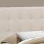 Queen Size, Bed Headboard Only, Upholstered Transitional - Beige